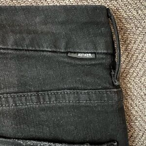 MOTHER button fly black jeans 26